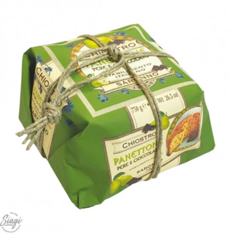 PANETTONE POIRE CHOCOLAT 750 G DE CHIOSTRO