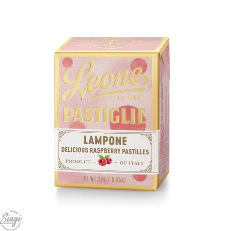 PASTILLES CARTON FRAMBOISE LEONE 27GR 